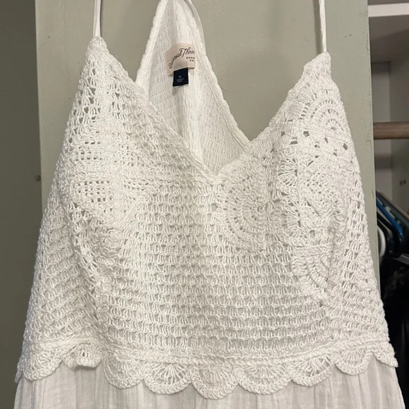 Universal thread. White Crochet Maxi Dress - Picture 2 of 3